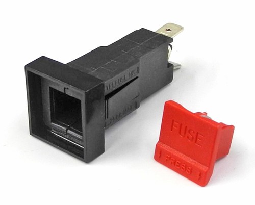 Urei square fuseholder - square, snap-in