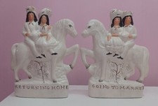 ANTIQUE.PAIR OF STAFFORDSHIRE