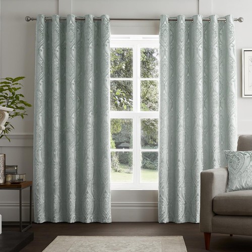 Chateau duck egg blue damask - chateau,