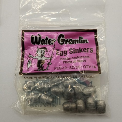 Water gremlin egg sinkers oz - 1,
