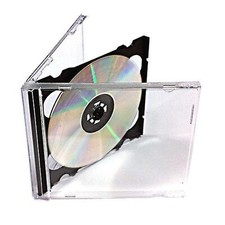 Double CD Jewel Case 10.4mm Spine with Black Tray Empty Replacement Cover LOT