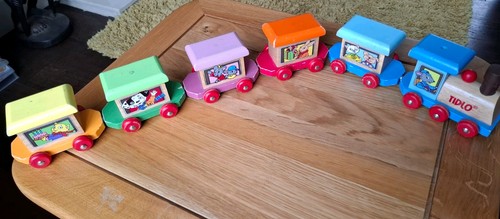 Wooden train with carriages - with, by