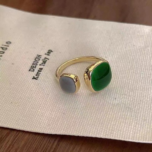 Artistic gold tone emerald - artistic,