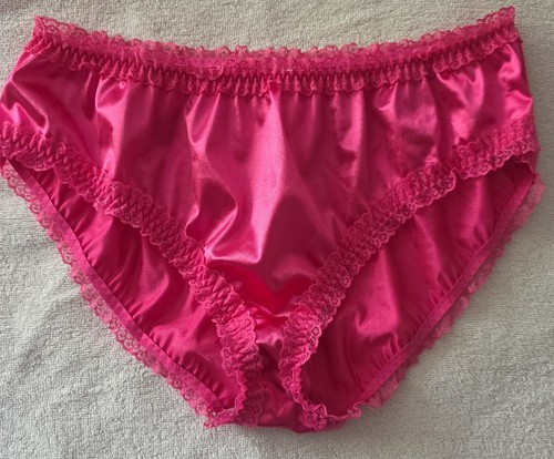 Satin ruffle frilly knickers - satin,