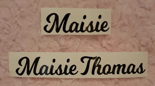 Personalised name sticker - name,