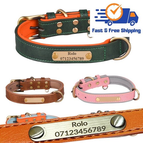 Dog collar personalised soft - dog,