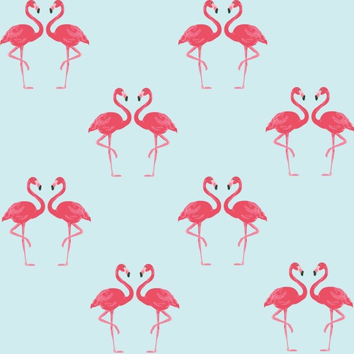 Flamingo bird printed pink - bird,