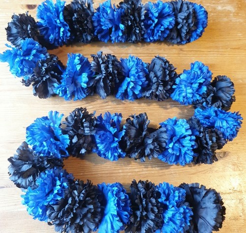 Black royal blue dashboard - blue,