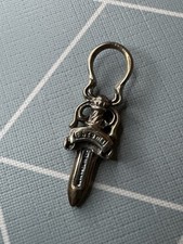 CHROME HEARTS DAGGER 1 ZIP SILVER NECKLACE TOP Used 2