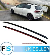 VW GOLF MK7 2012-19 OEM STYLE ALUMINIUM ROOF RAILS RACK CROSS BARS SATIN BLACK