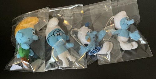 Smurfs mcdonalds plush - toys, x4