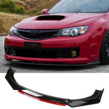 For Mazda 2 3 5 6 Glossy Red Black Front Bumper Lip Spoiler Splitter Body Kit MU