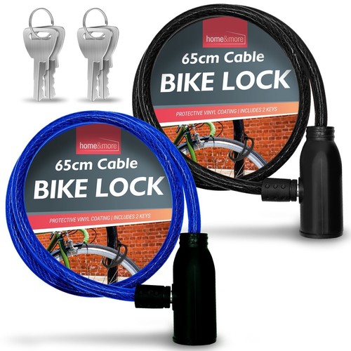 Bike lock cable with keys - cable,