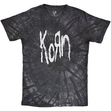 Korn T-Shirt: Spider Glitch (Black) (Wash Collection) OFFICIAL NEW