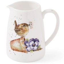 Wrendale Wren Posy Jug 125ml Animal Pottery Gift Garden Home Decor