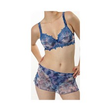 Lise Charmel Bleu Floral "Desir Desir" Sheer  Embroidered French Knickers