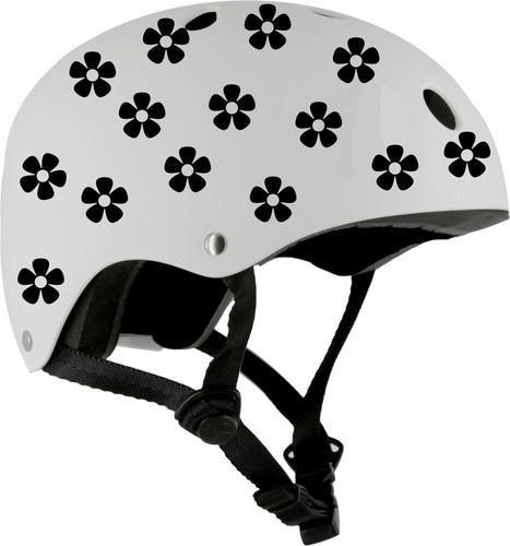Flower helmet stickers vinyl - helmet,