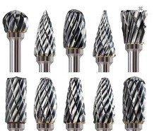 10pcs Tungsten Carbide Burr