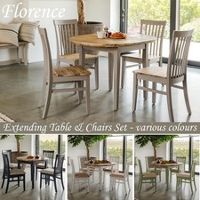 Round Dining Table + 4 Chairs