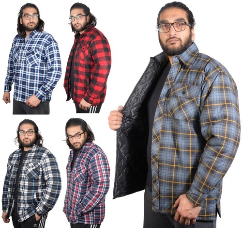 Mens padded shirt sherpa - padded,
