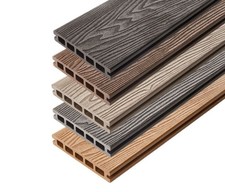 Decking Board Composite Wpc Embossed Woodgrain Choose From Boards  Trim Set £11