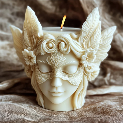Angel silicone candle mold - candle,