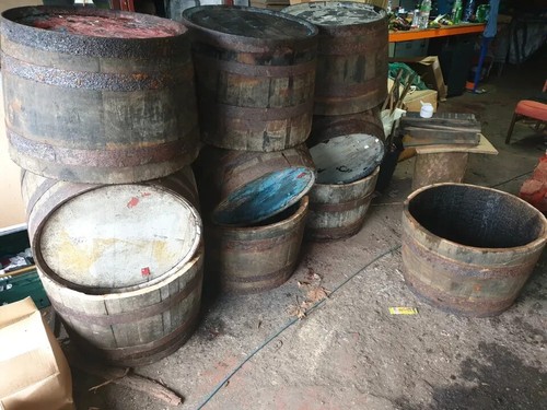 Half whisky barrel - whisky,