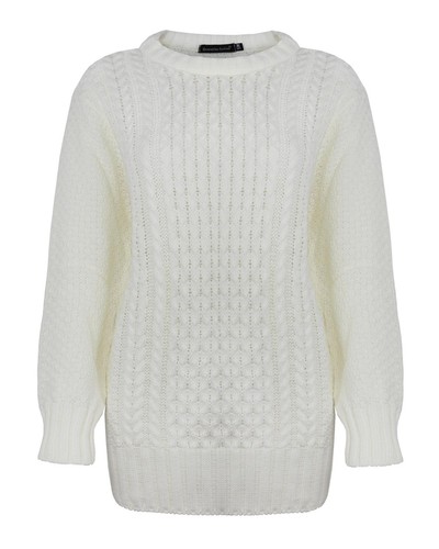 Ladies aran cable knit - cable, jumper