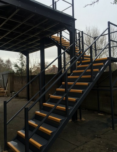 New mezzanine floor staircase - mezzanine,