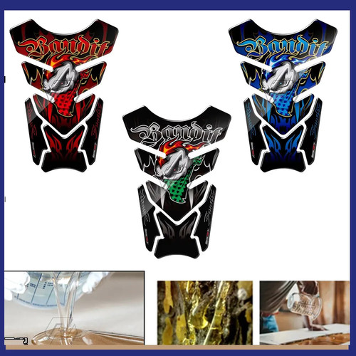 Motorcycle gel tank pad - 3d,