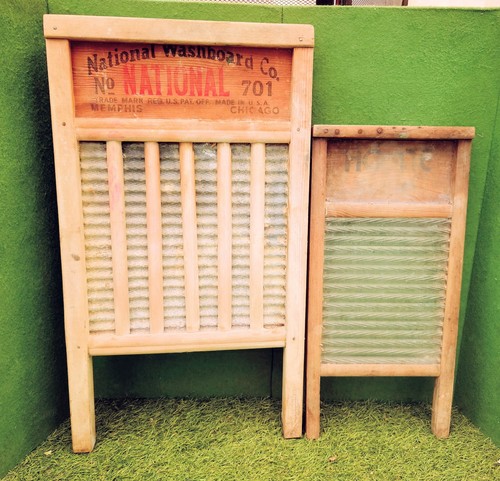 Vtg washboard lot 2 - vtg,