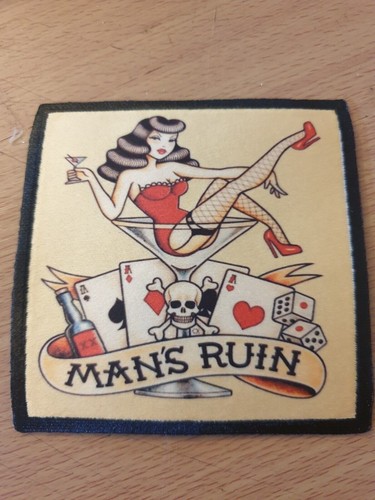 Mans ruin tattoo pinup - mans, girl