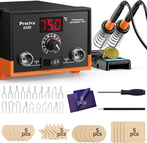 Dual handle pyrography station - dual-handle,