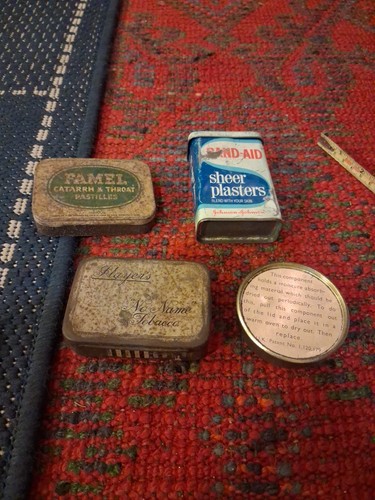 Vintage advertising tins - vintage,