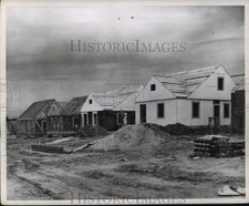 Press Photo Laurelton Brick veneer houses under construction - nera12250
