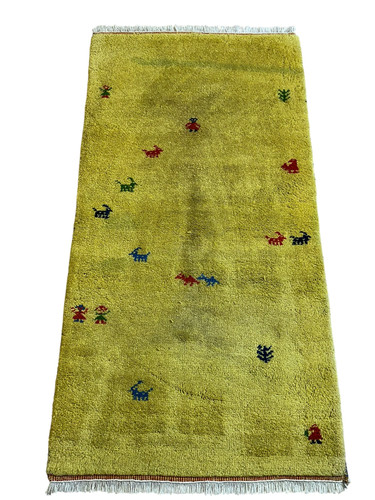 Oriental carpet hand knotted