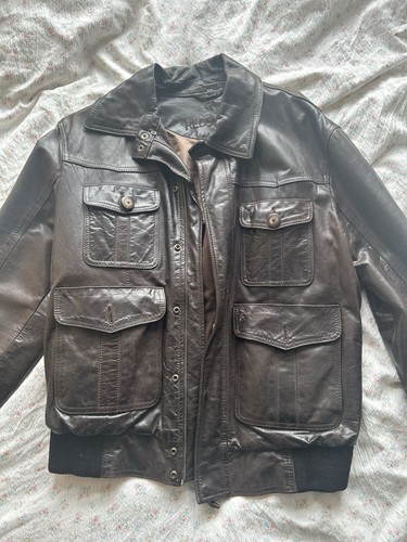 Redskins men leather bomber - redskins, men's