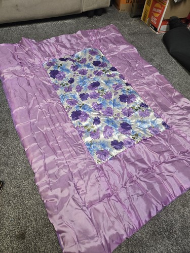 Vintage satin warm quilt - vintage,
