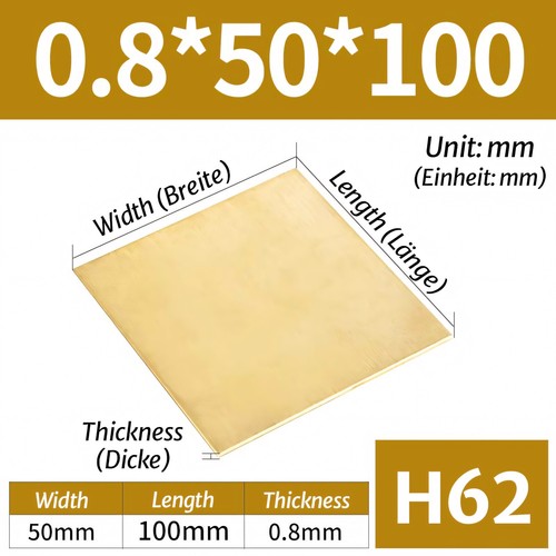 H62 brass sheet - brass, various