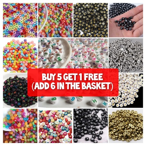 200 alphabet letter beads - 200,