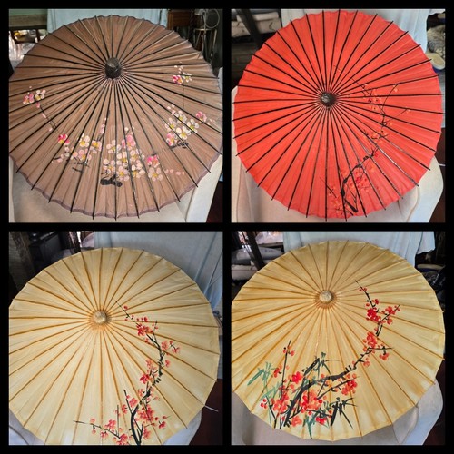 Vintage hand painted asian - hand-painted,