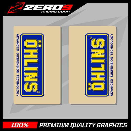 Ohlins upper fork decals - fork,