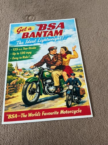 Bsa bantam motorcycle print - bantam,