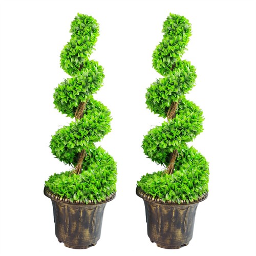 90cm green spiral - 90cm, topiary