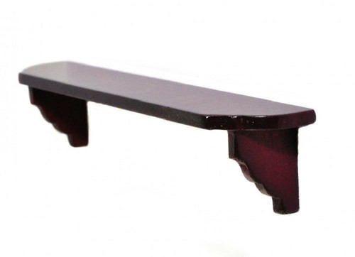 Dolls house mahogany shelf - house,