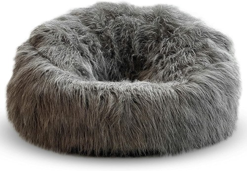 Luxury beanbag chair faux - beanbag,