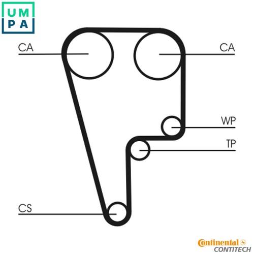 Timing belt ct1006 - ct1006, for