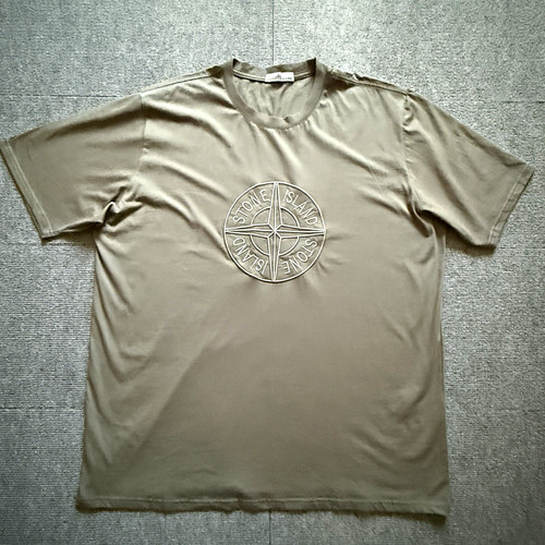Stone island men grey crew - island, men's