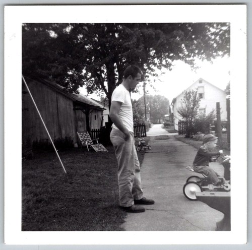 Vtg snapshot man standing - snapshot,