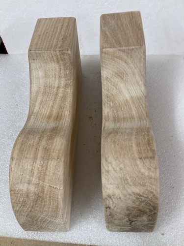 Pair handmade solid oak - pair,